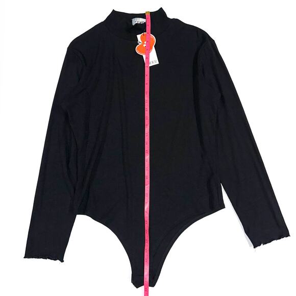 SOLD ๐NWT Cider Black Plus Size Mock Turtleneck Long Sleeve Bodysuit Size 1X - Picture 12 of 13